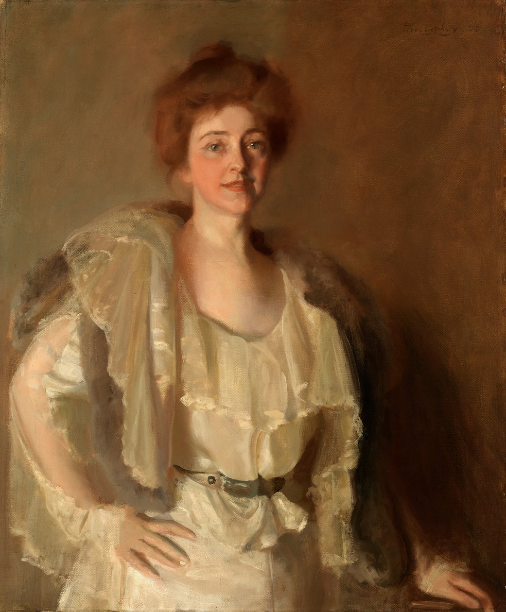 Alice Barney em Brancos e Marrons, 1898. de Pierre Troubetzkoy
