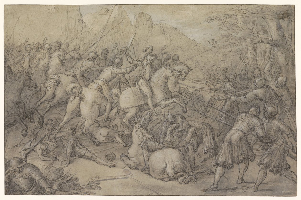 batalha de Pierre Woeiriot (II) (attributed to)