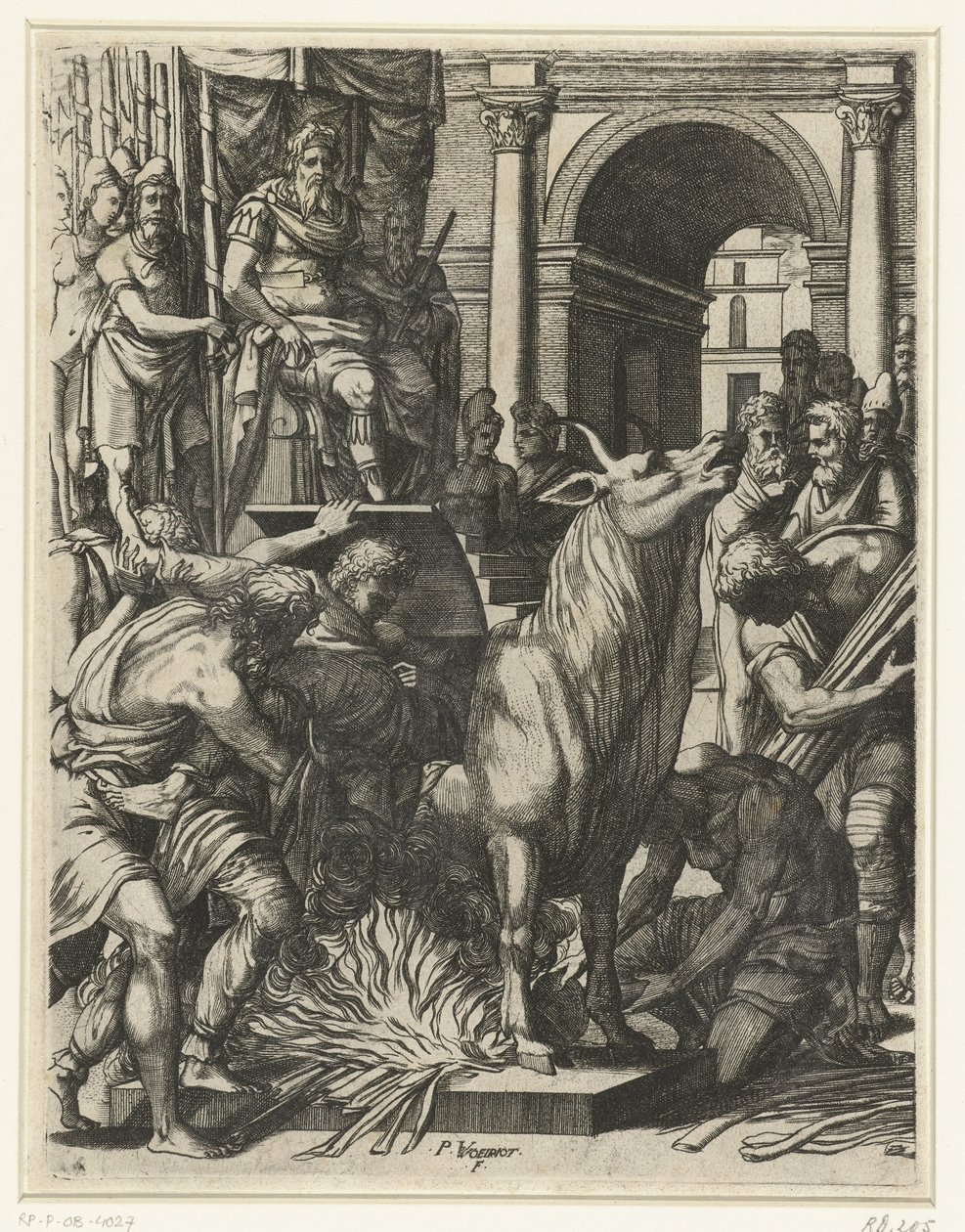 O touro de Phalaris de Pierre Woeiriot (II)