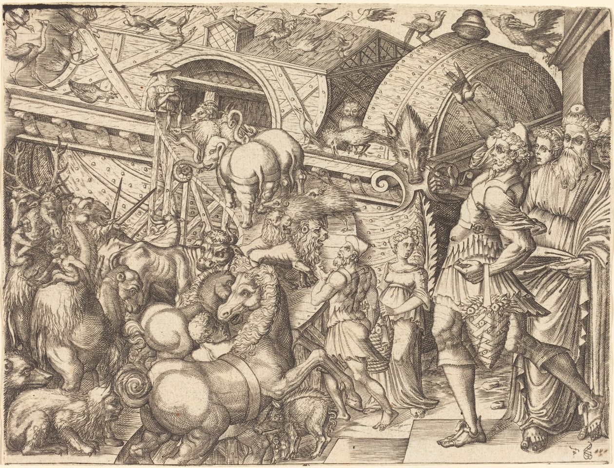 Arca de noé de Pierre Woeiriot