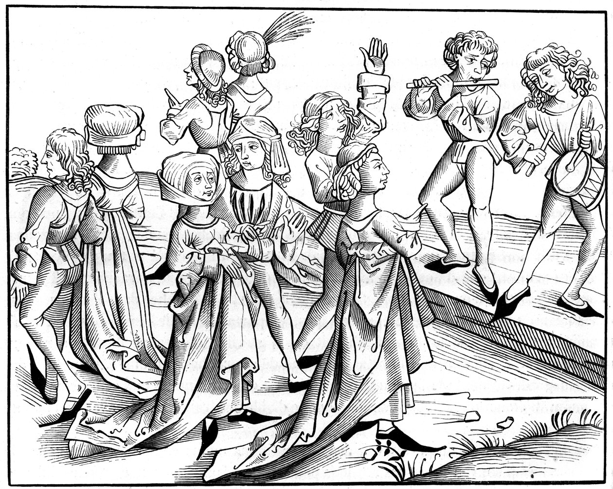 Dança da véspera de Natal, 1493 1849. de Pierre Wolgmuth