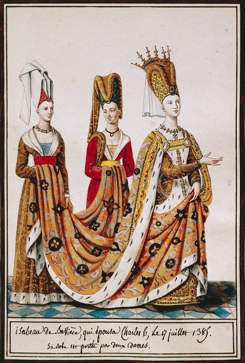 Isabeau da Baviera se casando com Carlos VI, Rei da França, 17 de julho de Pierre de La Mesangere