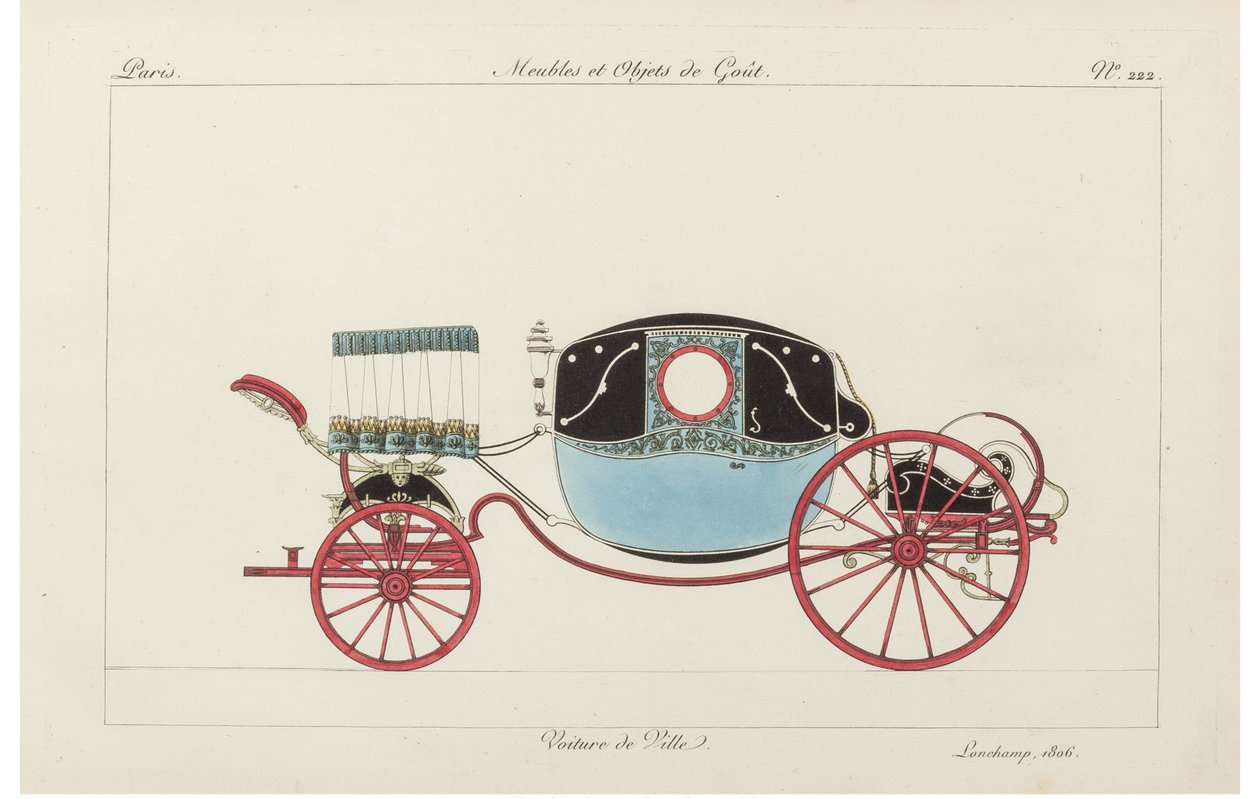 Carro da cidade, de 1800. de Pierre de La Mesangere
