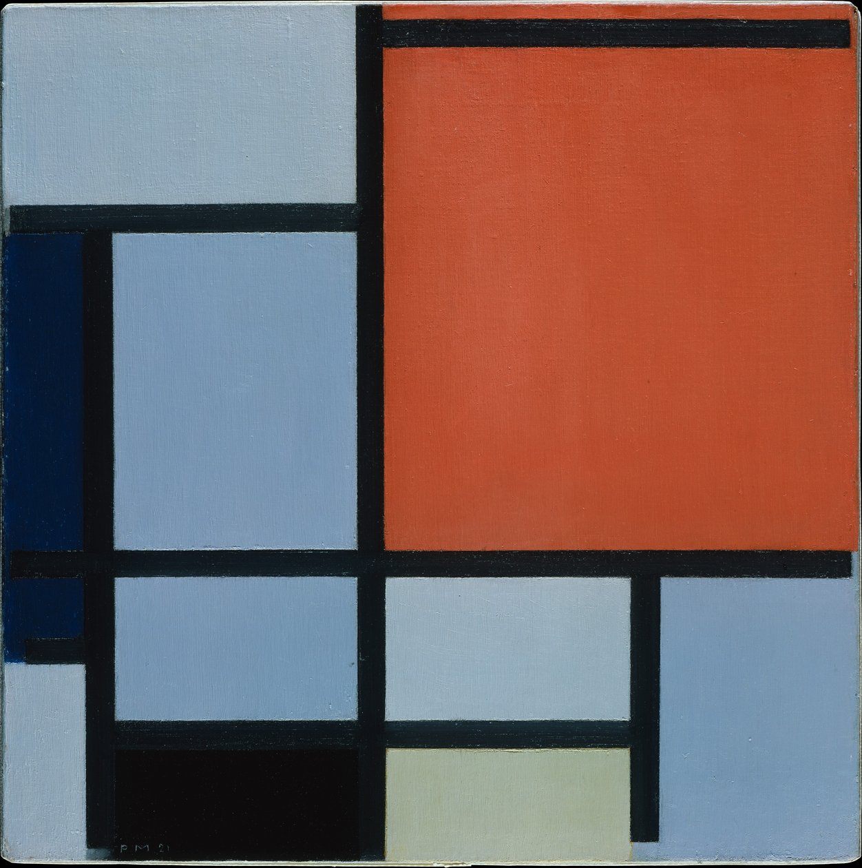 Composição, 1921 de Piet Mondrian