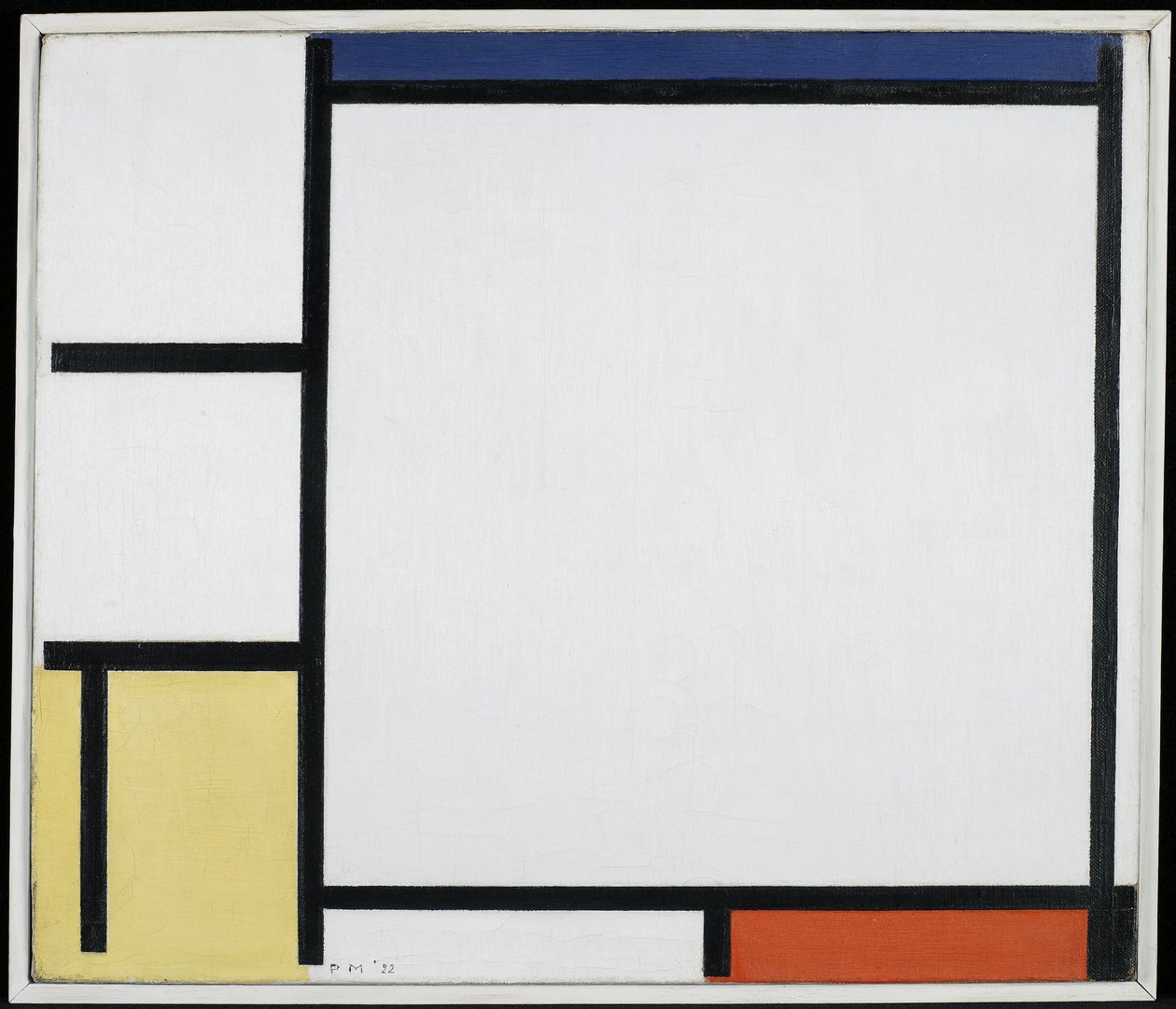 Composição com azul, vermelho, amarelo e preto de Piet Mondrian