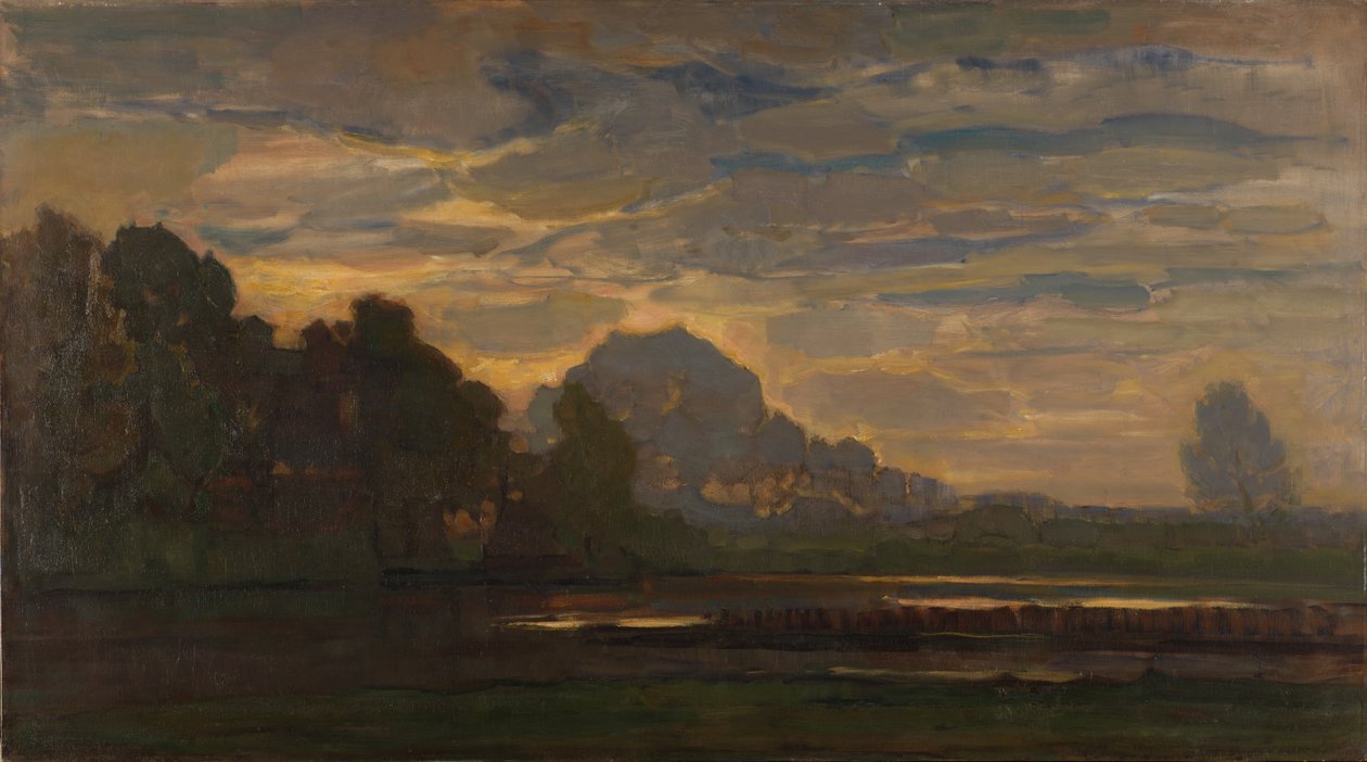 Fen perto de Saasveld (versão grande) c.1907 de Piet Mondrian