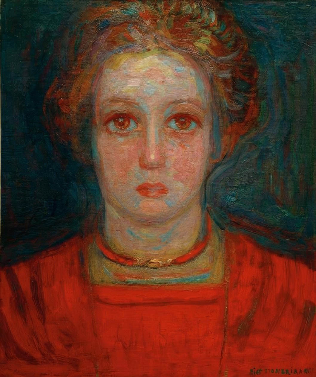 retrato da menina de Piet Mondrian