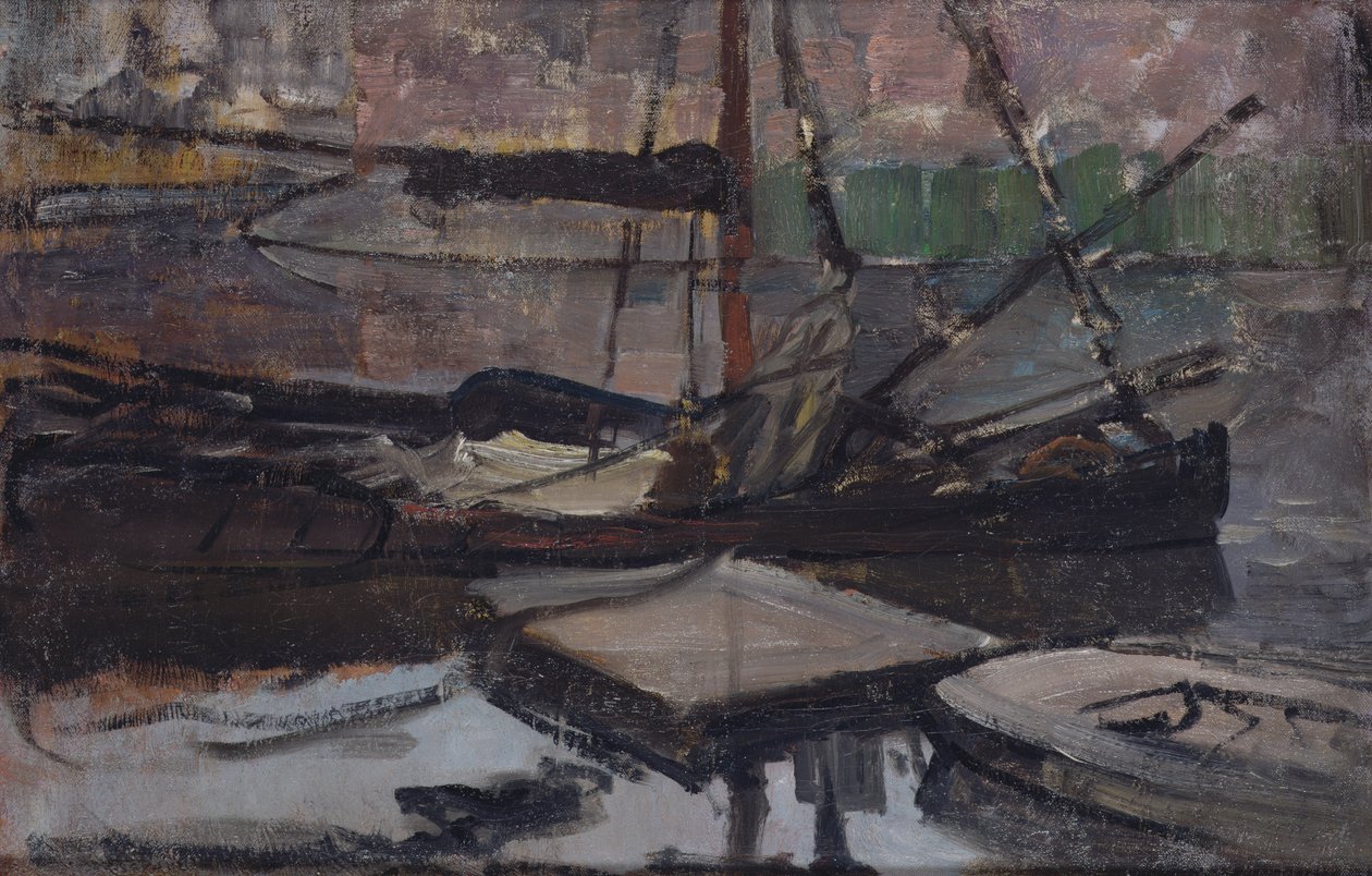 Stadhouderskade perto da Casa de Detenção de Amsterdã, 1899-1900 de Piet Mondrian