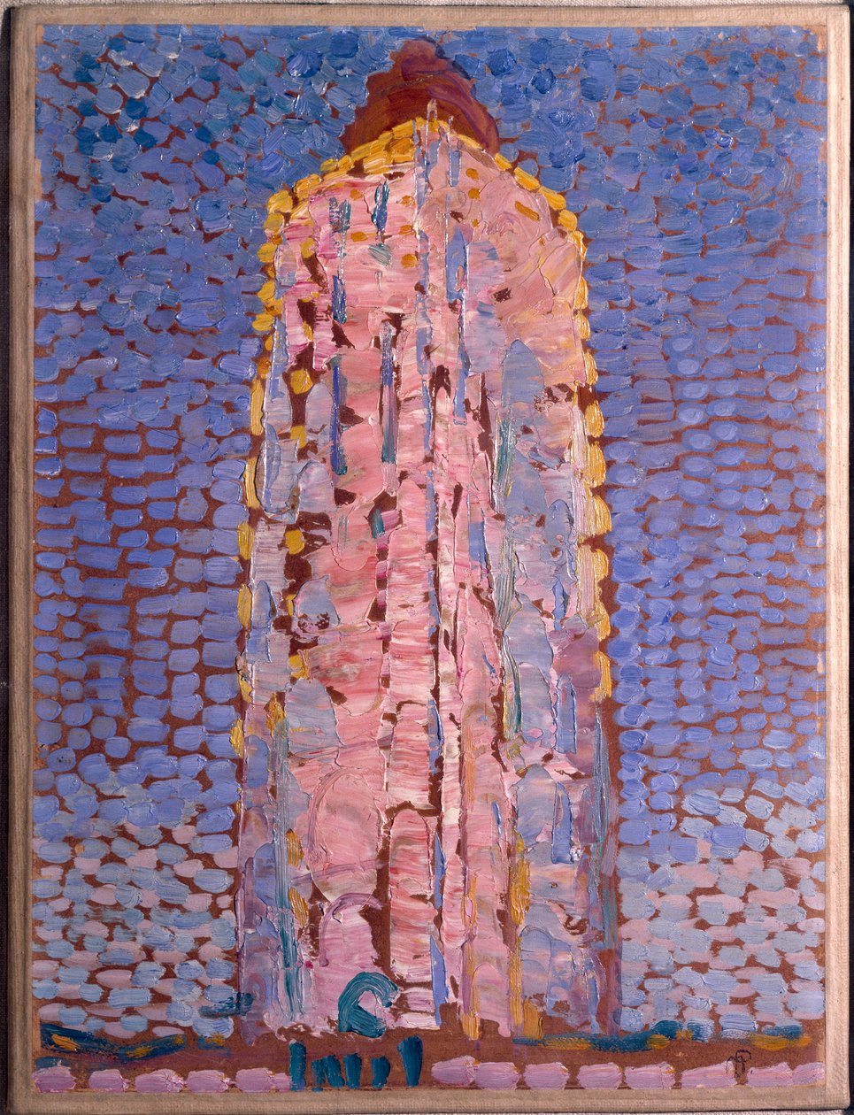 O farol de Westkapelle, Veere, Zelande de Piet Mondrian