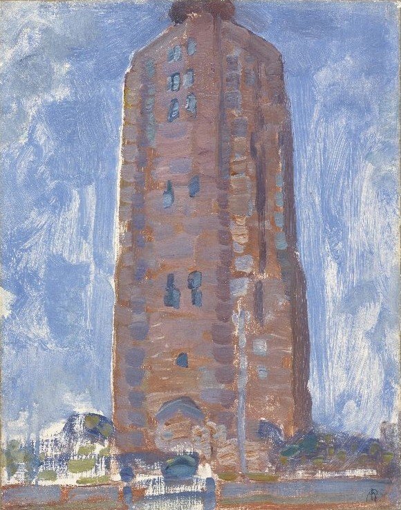 Farol, em, westkapelle de Piet Mondrian