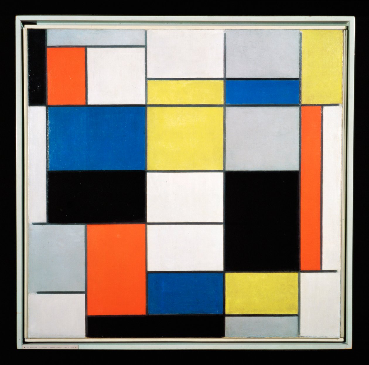 Composição A (óleo sobre tela) de Piet Mondrian