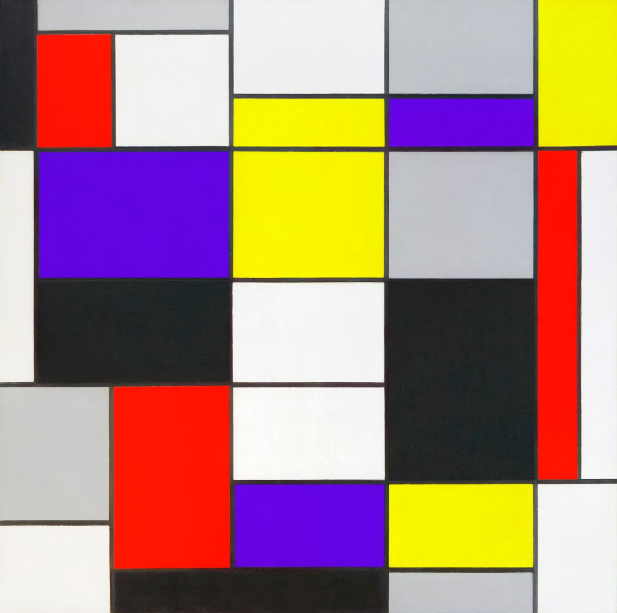 Composição A de Piet Mondrian