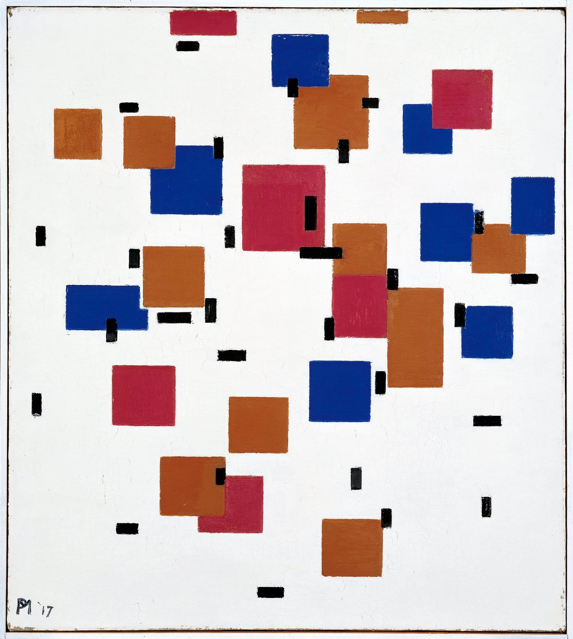 Composição na cor A de Piet Mondrian