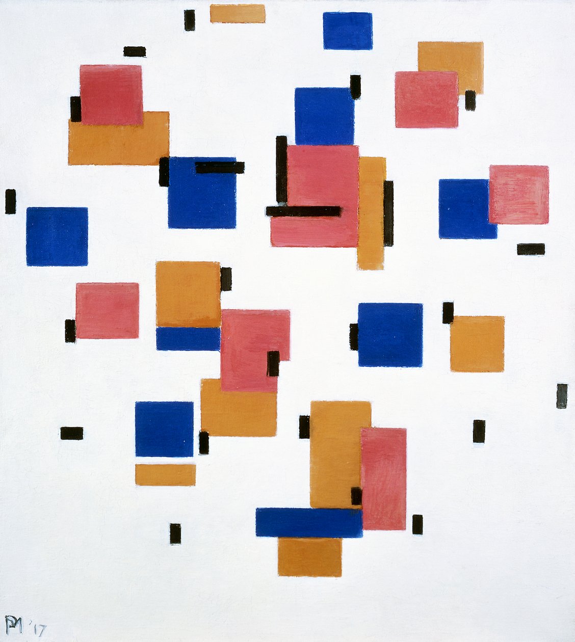 Composição na cor B de Piet Mondrian