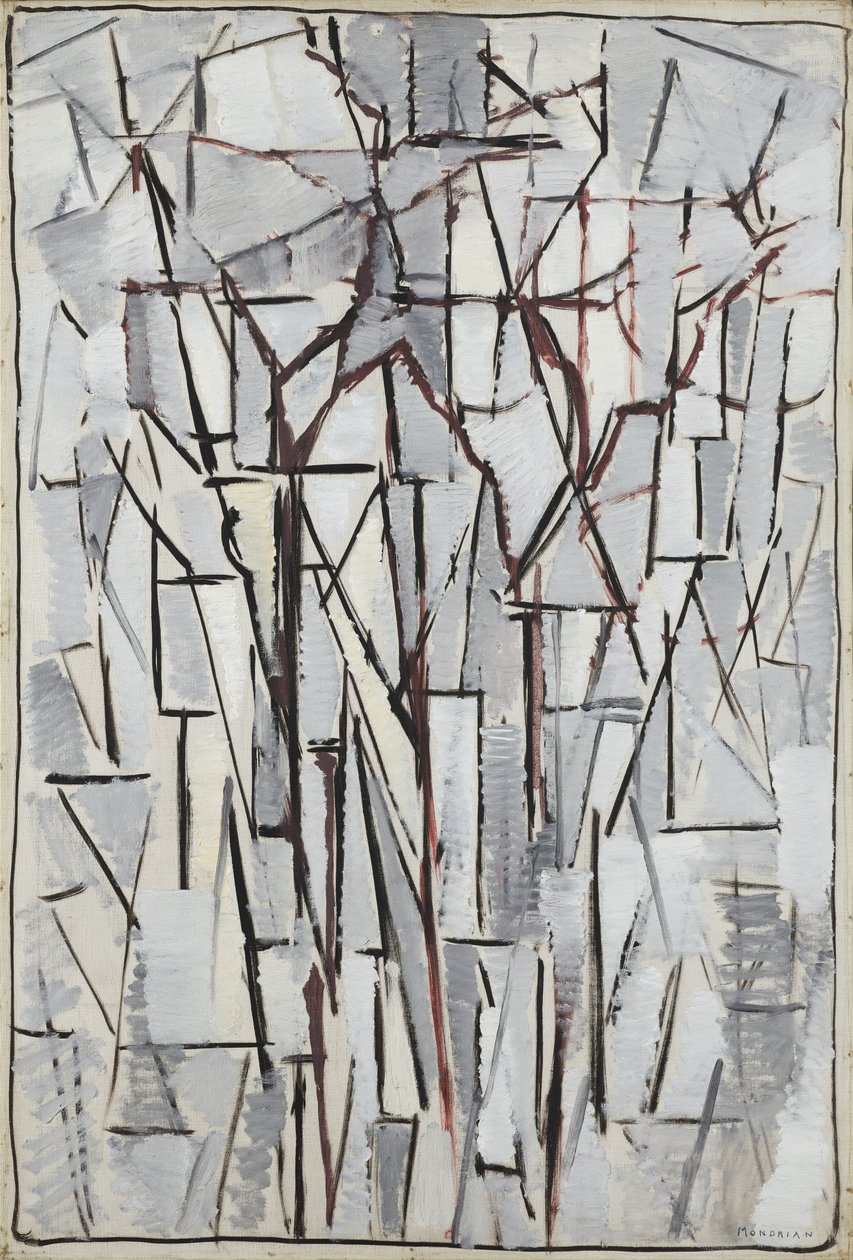 Árvores de composição 2, 1912-13 de Piet Mondrian