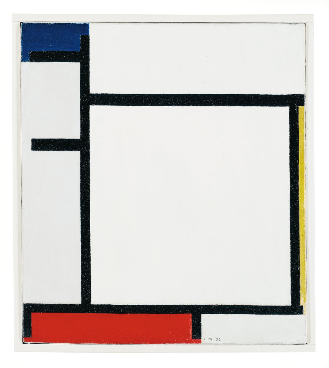 Composição com Azul, Amarelo, Vermelho e Cinza de Piet Mondrian
