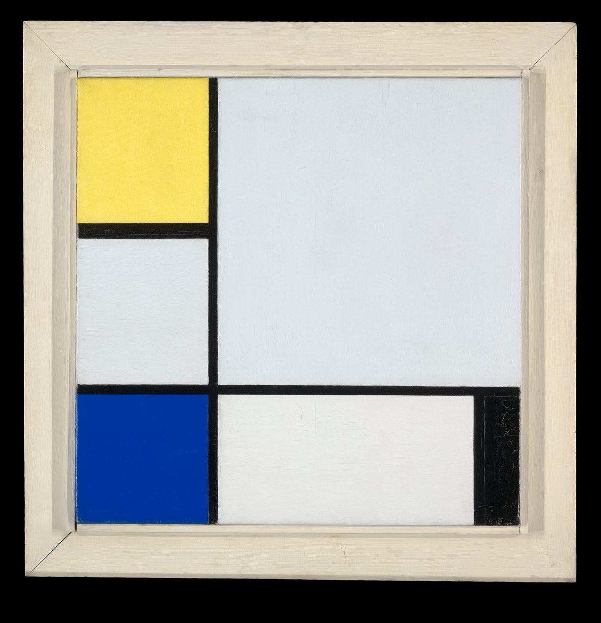 Composição com Amarelo, Azul, Preto e Azul Claro de Piet Mondrian