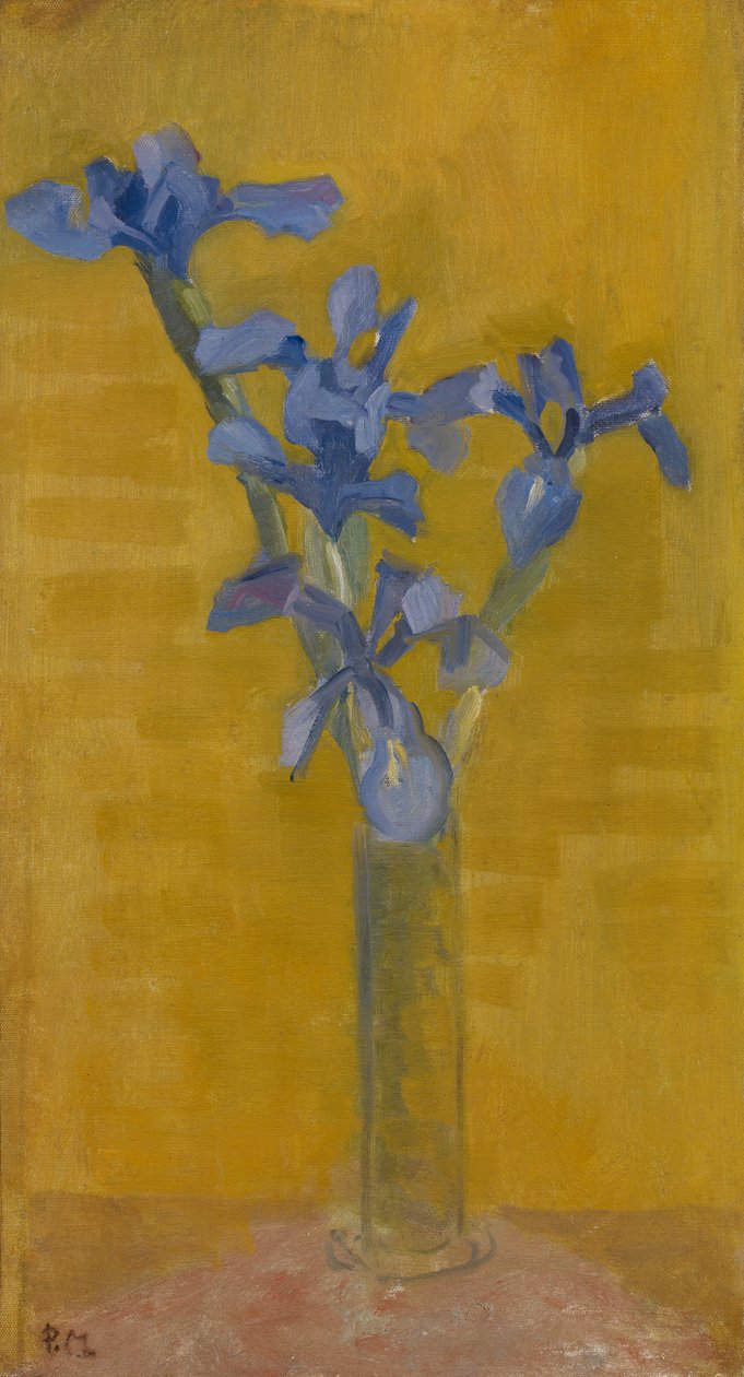 Íris, c.1910 (óleo sobre tela) de Piet Mondrian