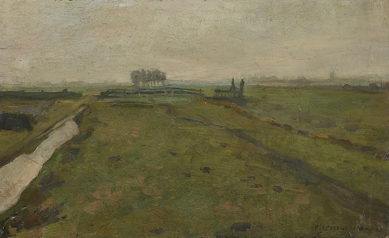 Paisagem perto de Amsterdã, c. 1902. de Piet Mondrian