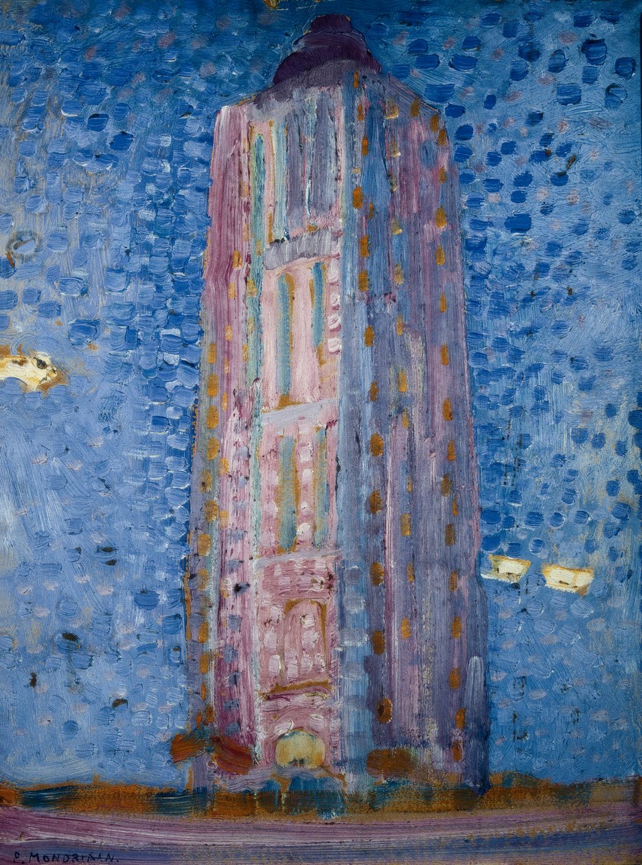 O farol de Westkapelle de Piet Mondrian