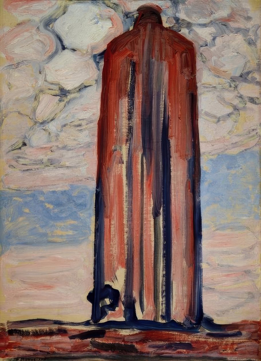 Leuchtturm em Westkapelle de Piet Mondrian