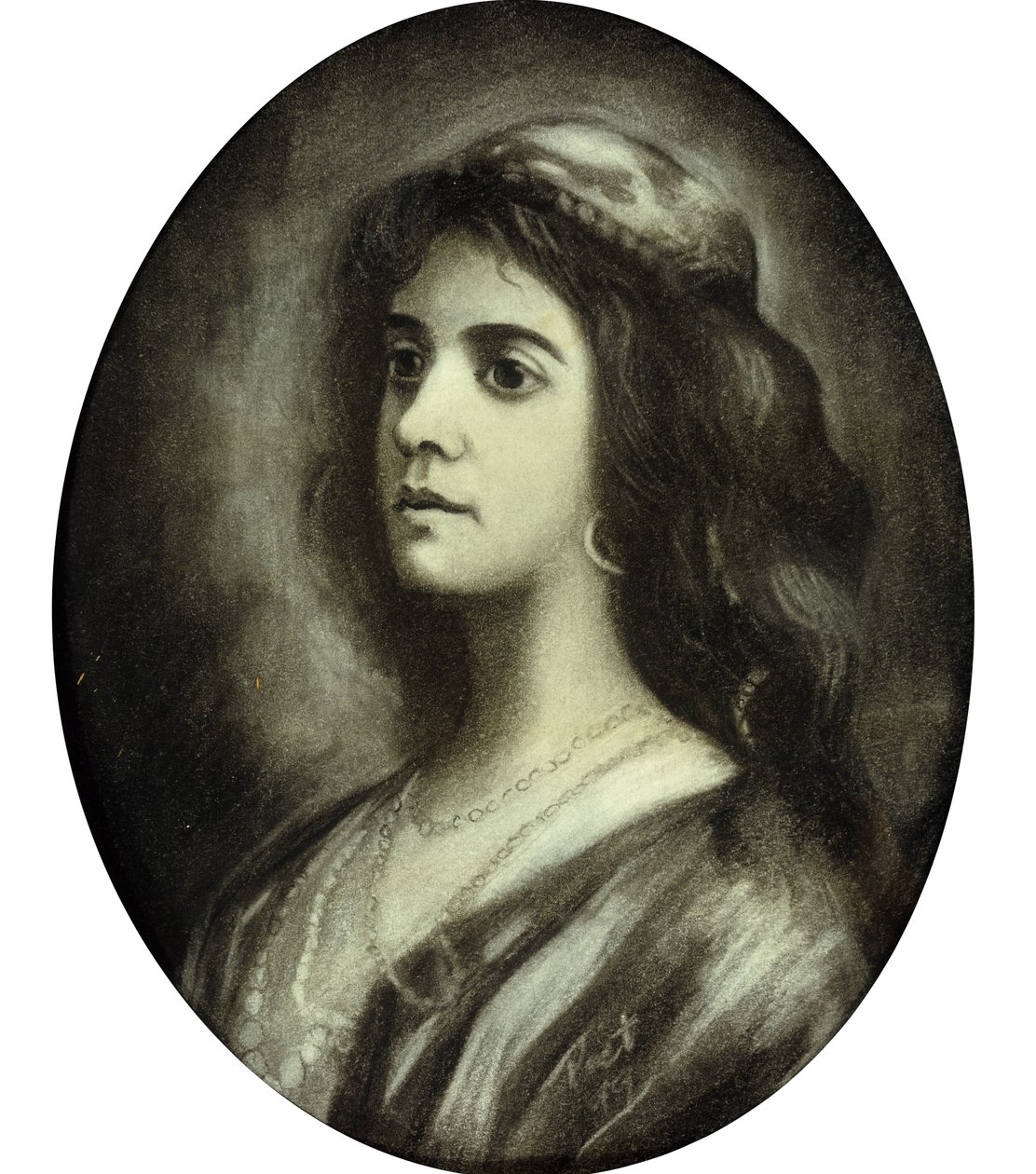 Retrato de menina de Piet Mondrian