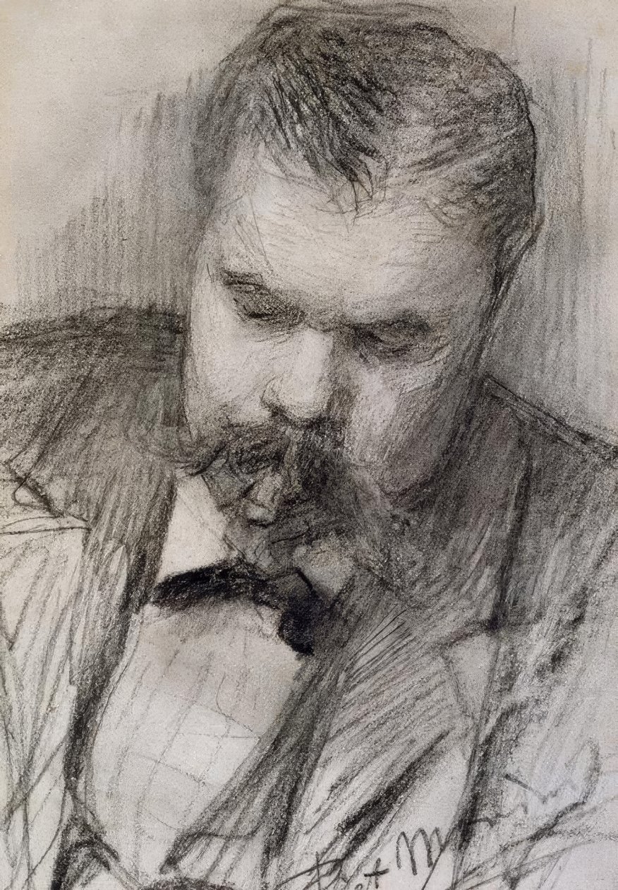 Retrato de Frits Mondrian, 1898, de Piet Mondrian