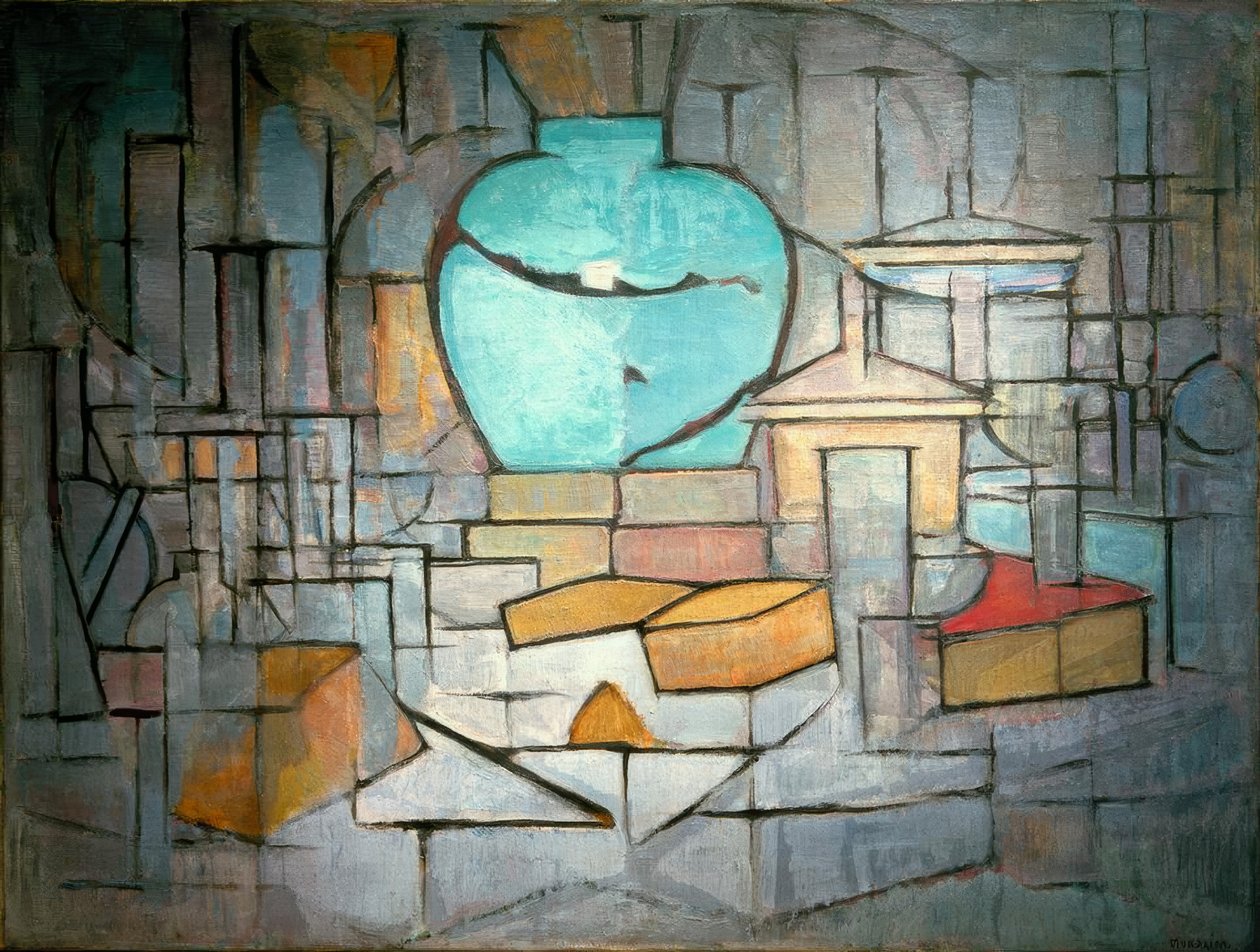 Natureza morta com pote de gengibre II de Piet Mondrian