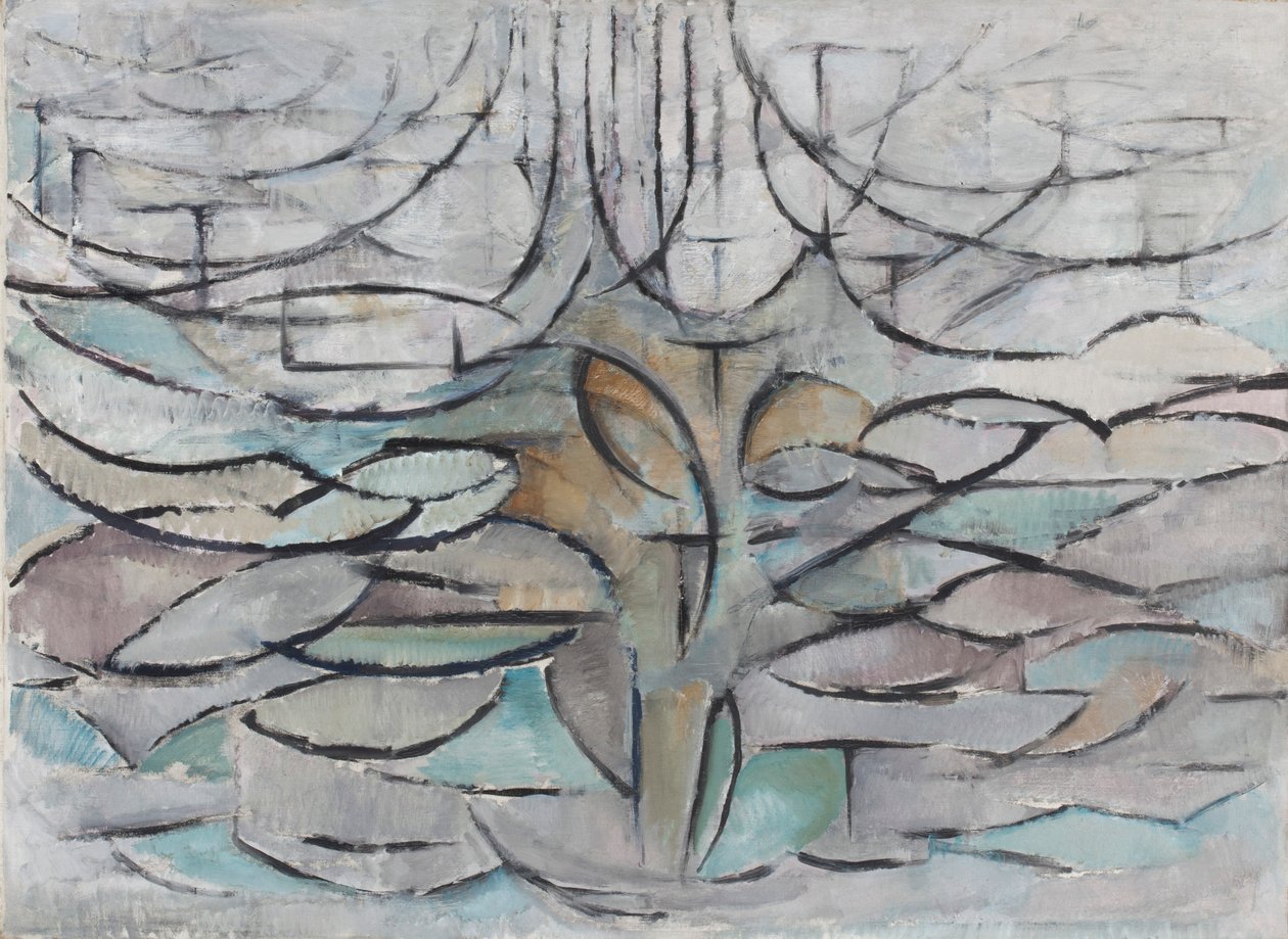 A macieira de florescência, 1912. de Piet Mondrian