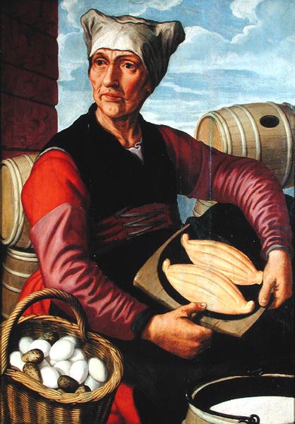 Uma esposa holandesa dos fazendeiros, 1543 de Pieter Aertsen