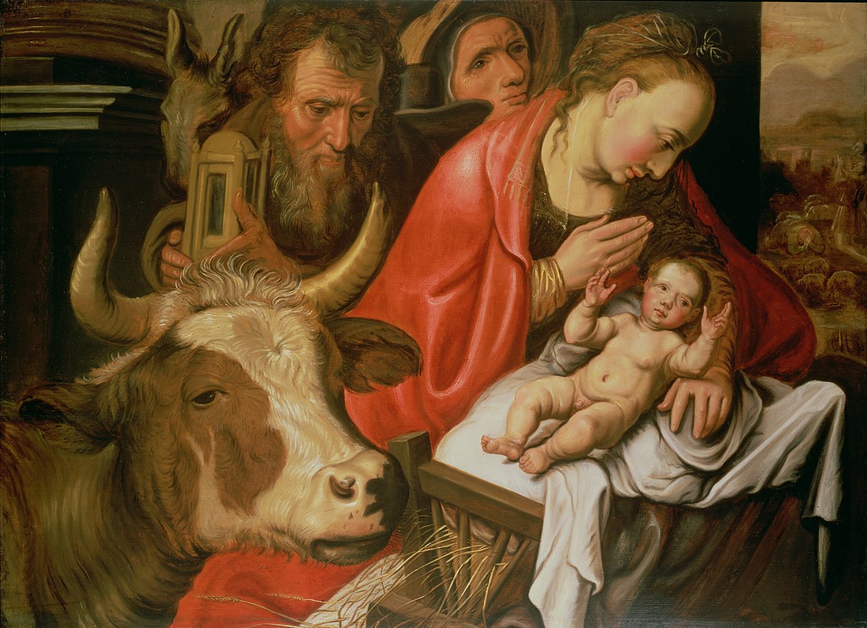 A adoração dos pastores de Pieter Aertsen
