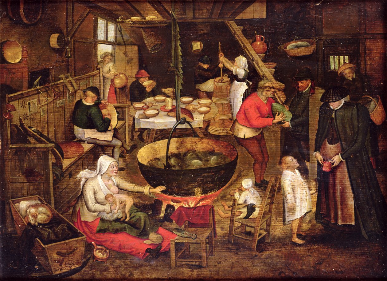 Interior da cozinha de Pieter Bruegel the Elder