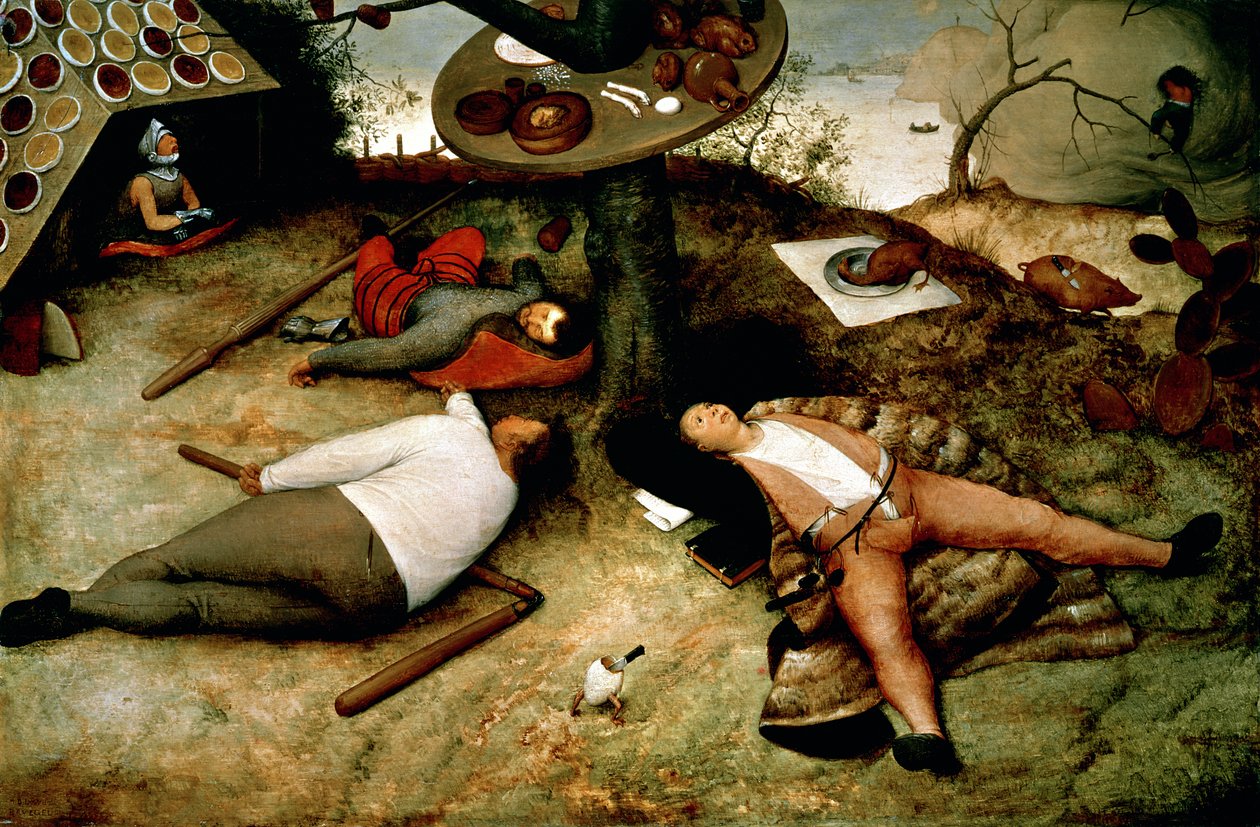 Terra da Cocanha, 1567 de Pieter Bruegel the Elder