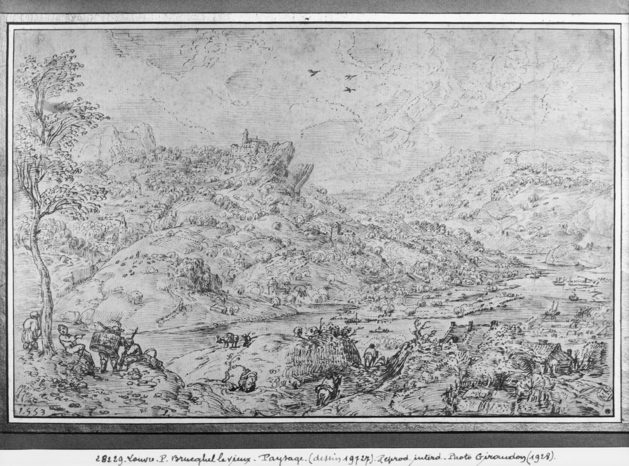 Paisagem, 1553 de Pieter Bruegel the Elder
