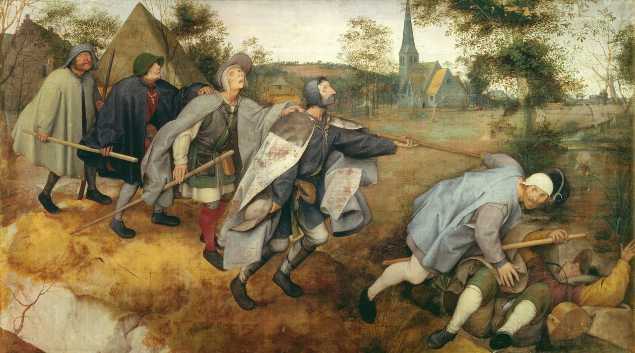 Parábola dos Cegos, 1568 (têmpera sobre tela) de Pieter Bruegel the Elder