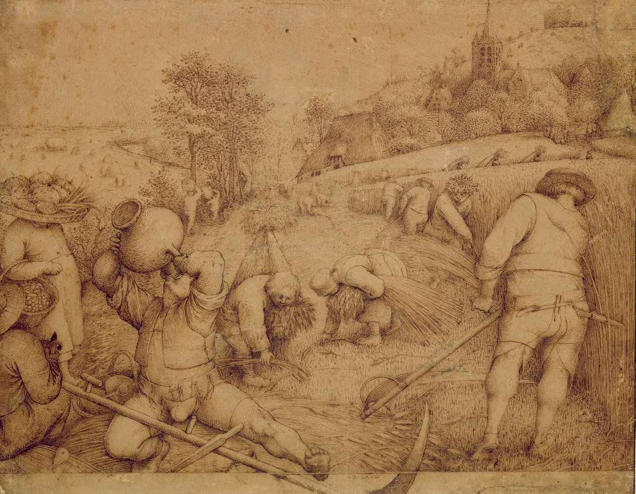 Verão, 1568 (caneta e tinta no papel) de Pieter Bruegel the Elder