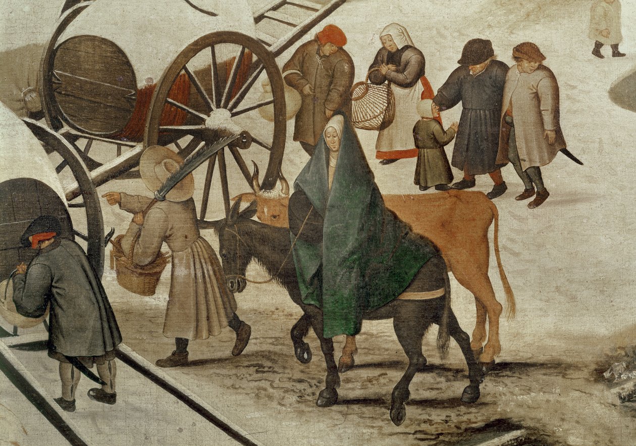 O censo em Belém (detalhe) de Pieter Bruegel the Elder