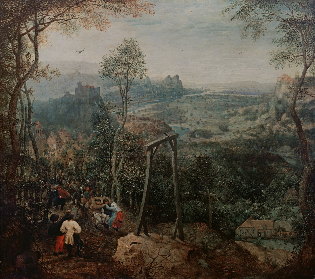 A pega no patíbulo, 1568 de Pieter Bruegel the Elder