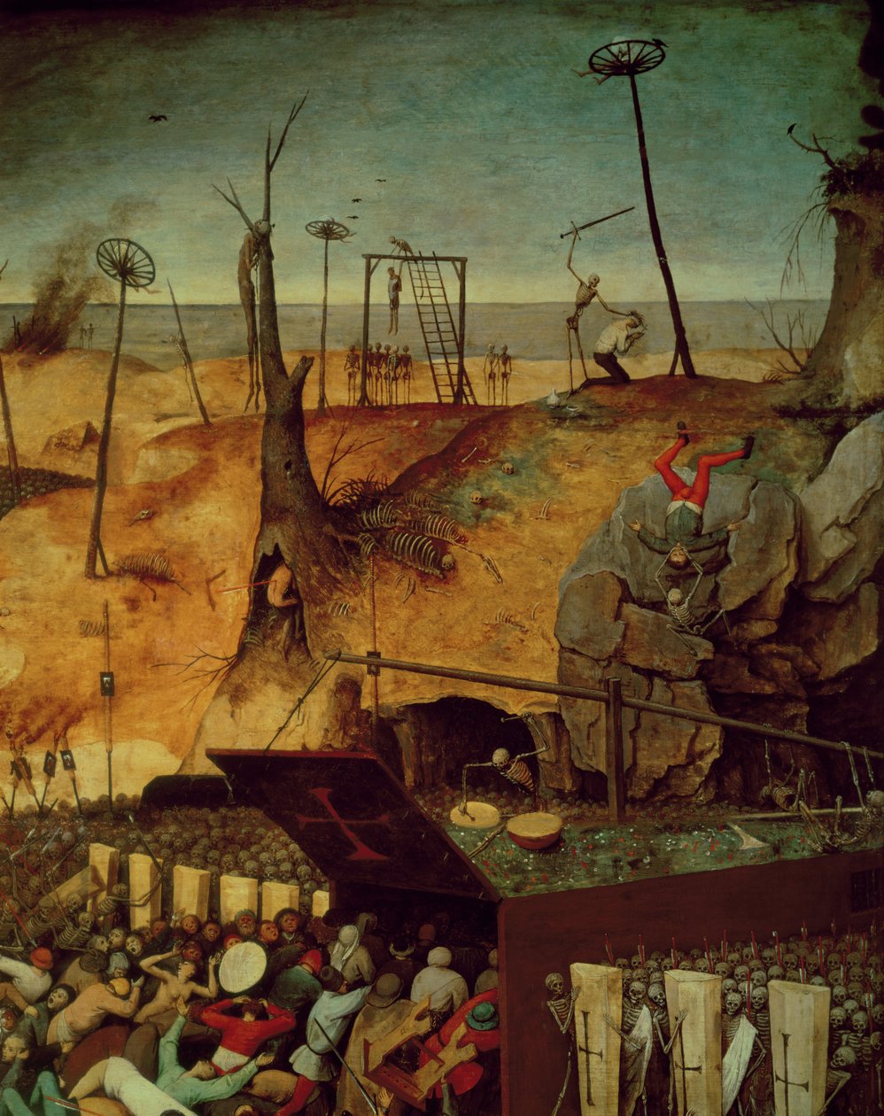 O triunfo da morte, c.1562 (detalhe de 457) de Pieter Bruegel the Elder