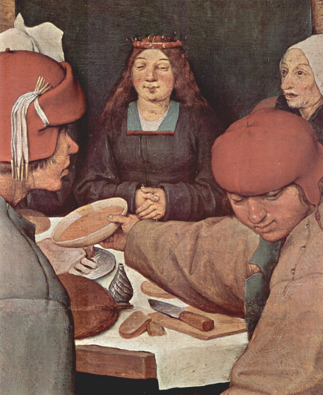 Casamento do país, detalhe de Pieter Bruegel the Elder