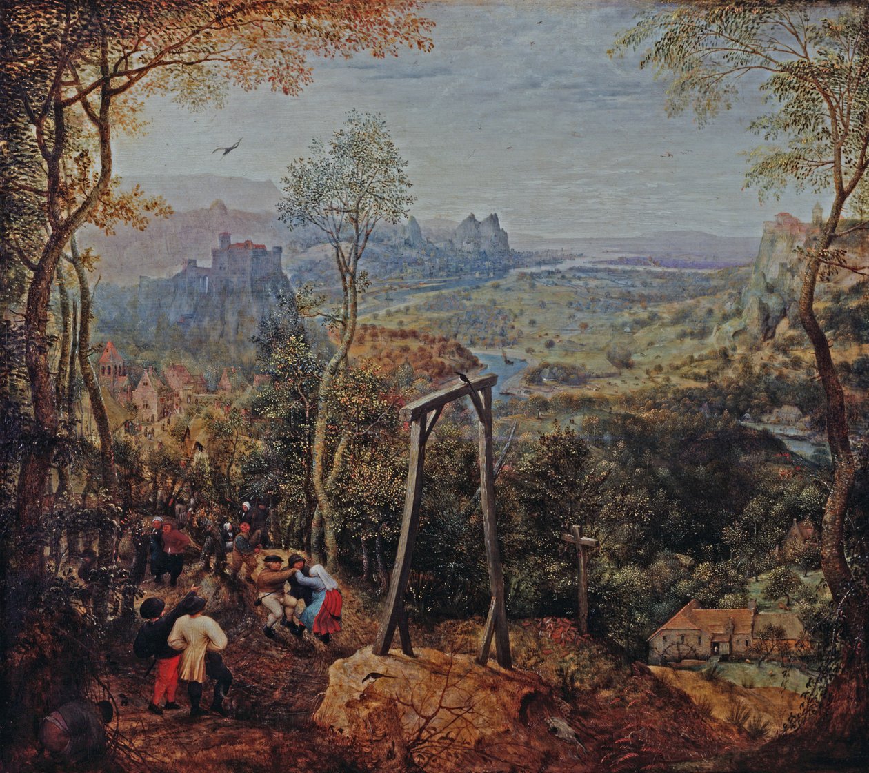 A pega na forca de Pieter Bruegel the Elder