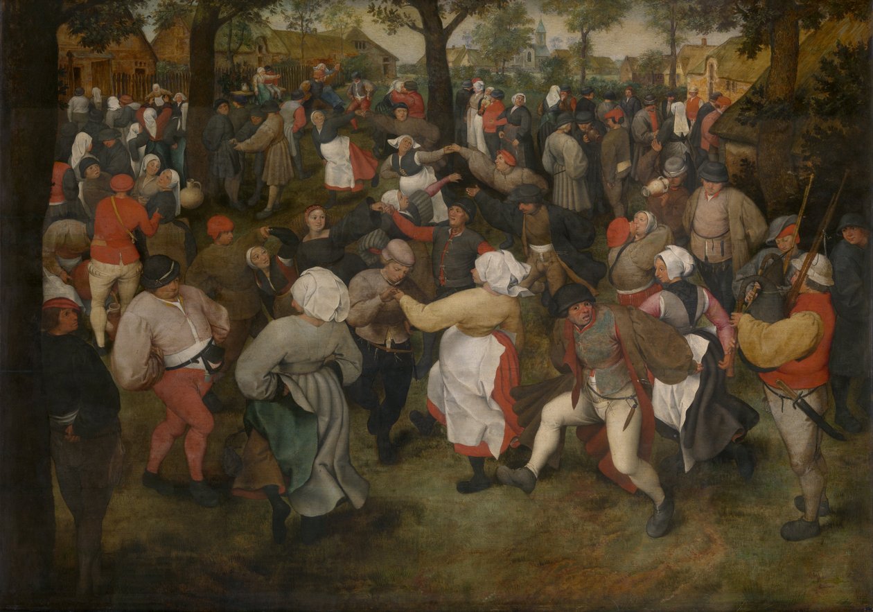 A dança da noiva de Pieter Bruegel the Elder