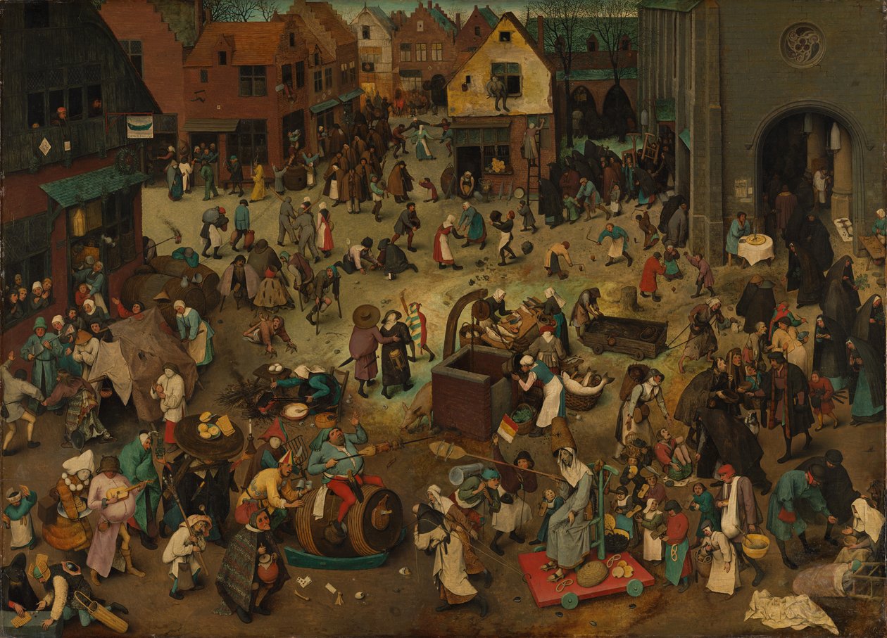 A luta entre o carnaval e a quaresma de Pieter Bruegel the Elder