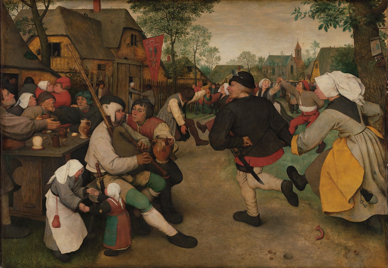 A dança camponesa de Pieter Bruegel the Elder