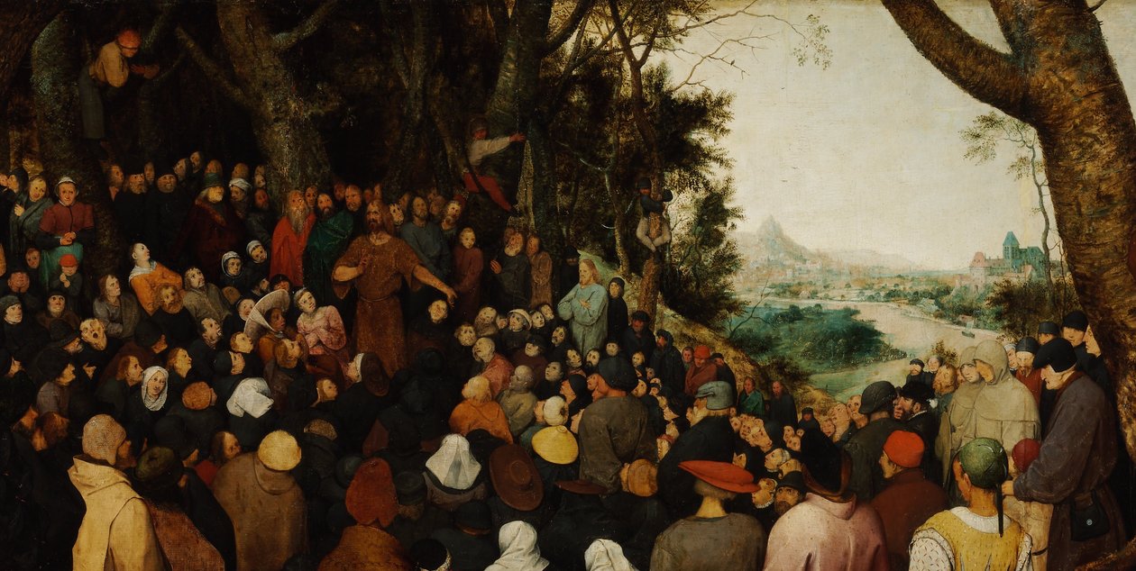 O Sermão de São João Batista, detalhe de Pieter Bruegel the Elder