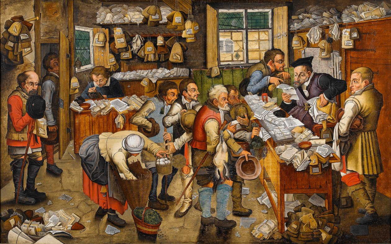 O pagamento dos dízimos de Pieter Brueghel the Younger