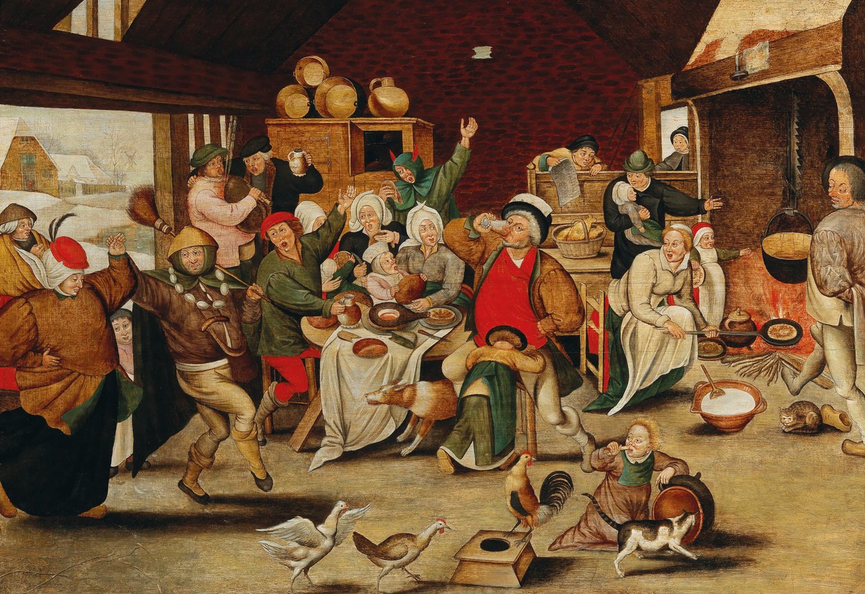 O rei bebe de Pieter Brueghel the Younger
