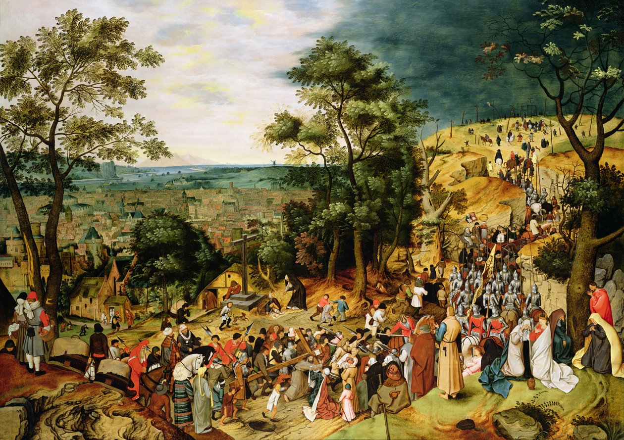 Cristo na estrada para o Calvário, 1607 (painel) de Pieter Brueghel the Younger