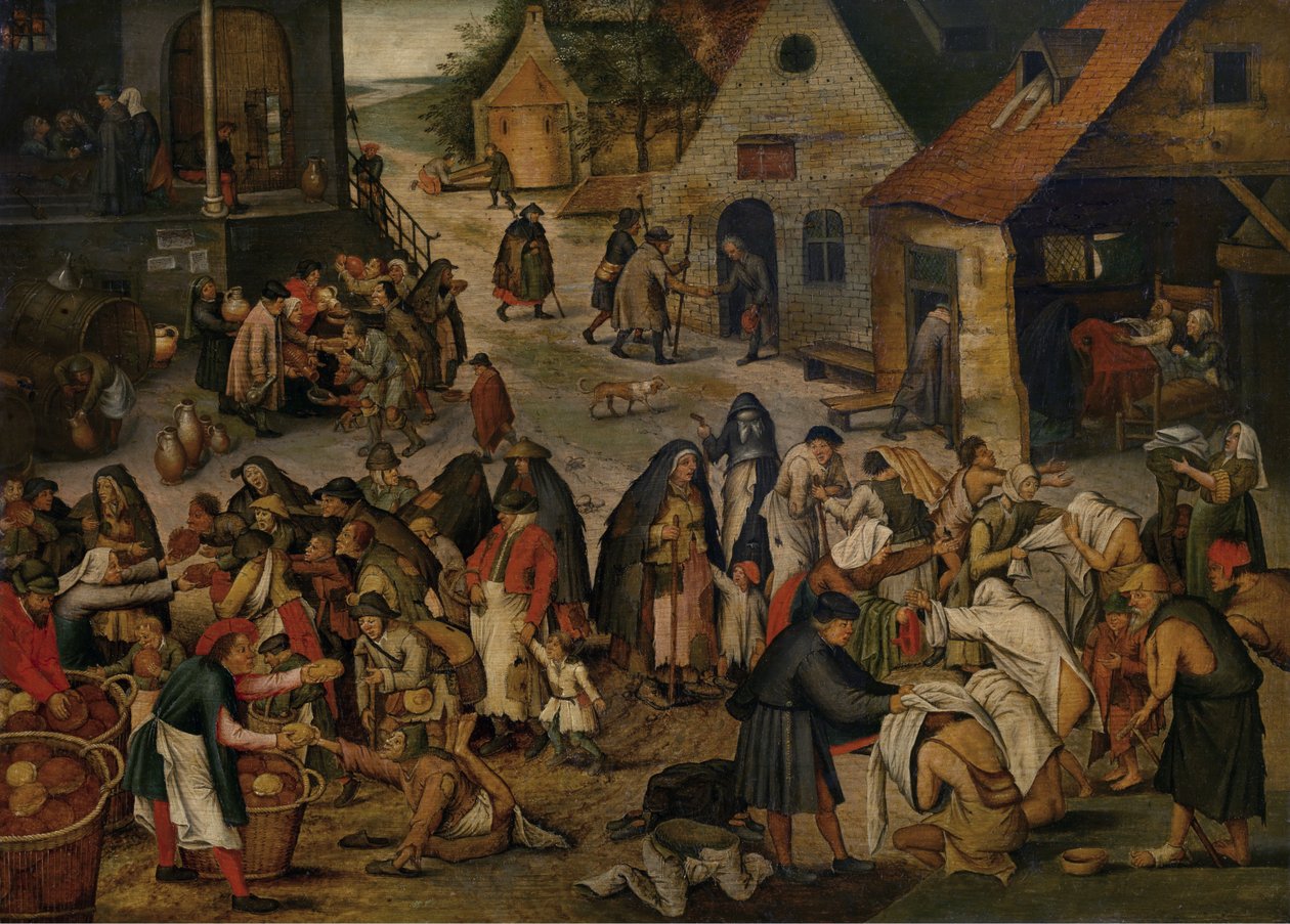 As obras de misericórdia de Pieter Brueghel the Younger