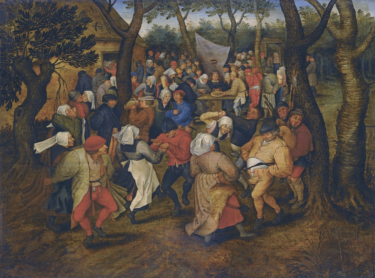 Dança de casamento ao ar livre de Pieter Brueghel the Younger
